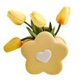 Dänische Pastell-Blumenvase aus Keramik