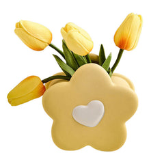 Dänische Pastell-Blumenvase aus Keramik