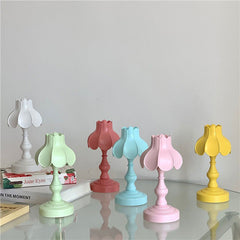 Dänische pastellfarbene Lotus-Schreibtischlampe