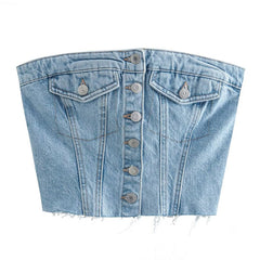 Jeans-Korsett-Top