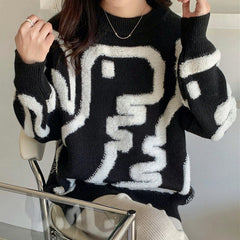 Flauschiger Pullover mit Dinosaurier