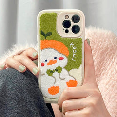 Duck Embroidery Case For IPhone
