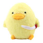 Pato con cuchillo de peluche