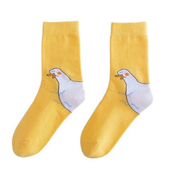 Calcetines con estampado de pato