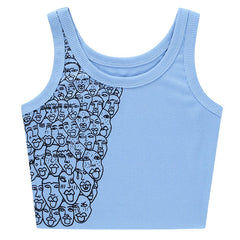 Ästhetisches Top mit Gesichtsumriss