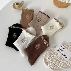 Fee Grunge Blume Socken