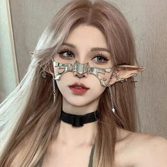 Fee Grunge ästhetischen Gesicht Schmuck