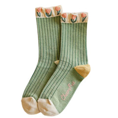 Fairycore-Blumensocken