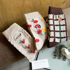 Forestcore Ästhetische Socken