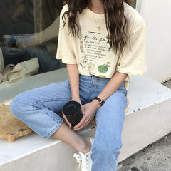 T-Shirt mit Fruchtkuchenfüllung