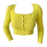 Flauschiger, kurzer Cardigan