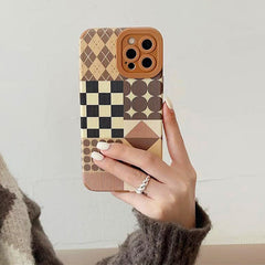 Geometric Print Case For IPhone