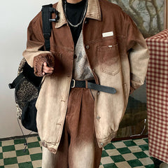 Baggy-Jacke mit Farbverlauf