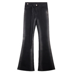 Skinny-Schlagjeans mit Farbverlauf