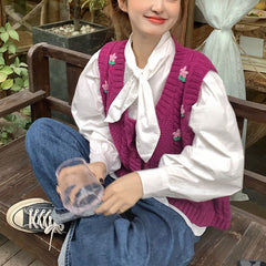 Grandmacore Strickweste