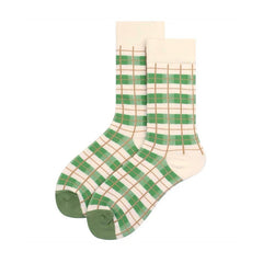 Grüne ästhetische Crew Socken