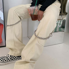 Grunge Ästhetische Kettenjeans