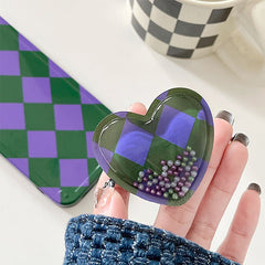 Grunge Argyle Herz iPhone-Hülle