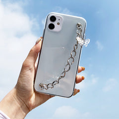 Grunge Butterfly Chain Case For IPhone