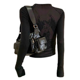 Grunge Angel Rücken Top