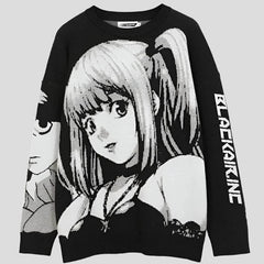 Gestrickter Anime-Pullover für japanisches Anime-Mädchen