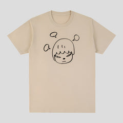 Camisetas unisex de manga corta con estampado de Yoshitomo Nara