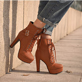 Platform High Heel Boots