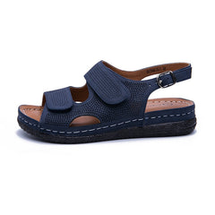 Sandalias informales de tacón bajo y transpirables