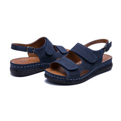 Sandalias informales de tacón bajo y transpirables