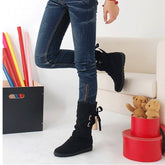 Low-Heeled Mid-Calf Boots