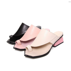 Chanclas de cuero genuino