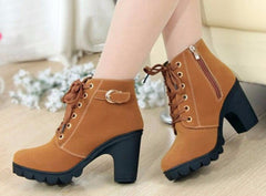 Botas casuales de tacón alto