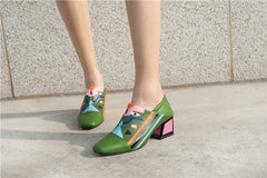 Pumps aus Kunstleder