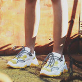 Casual Lace-Up Breathable Sneakers