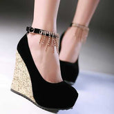 High Quality Round Toe Shoes On Platform
