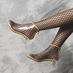 Botas de lluvia transparentes de PVC