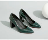 Patent Leather Pointed Toe Pumps