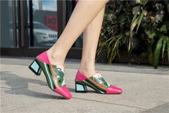 Pumps aus Kunstleder