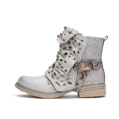 Stiefeletten aus PU-Leder im Westernstil