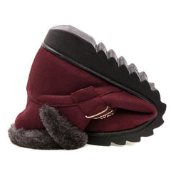 Warme, wasserdichte, rutschfeste Stiefeletten mit Kunstfellfutter