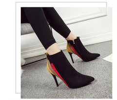 Botines de tacón alto