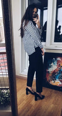 Pumps aus Wildlederimitat mit quadratischem Absatz