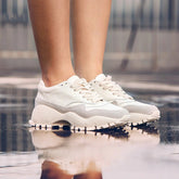 Lace-Up PU Leather Sneakers