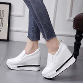 Casual Round Toe Platform Flat Shoes