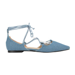 Flache Gladiator-Schuhe zum Schnüren