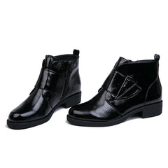 Botines de plataforma de charol