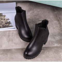 Chelsea Boots mit Plateausohle und hohem Absatz