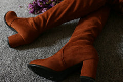 & Zapatos de tacón cuadrado