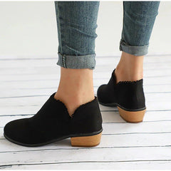 Zapatos de tacón bajo hasta el tobillo