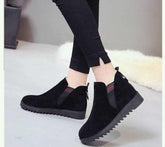 Warm Flat Plush Ankle Boots
